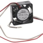 8033844433 02510SS-12P-AL-00, Fan Tubeaxial 12VDC Square - 25mm L x 25mm H Sleeve 2.7 CFM (0.076m³/min) 3 Wire Leads Hirschmann