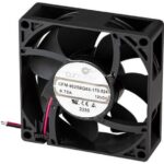 8033847571 CFM-8025BG68-160-487, Fan Tubeaxial 12VDC Square - 80mm L x 80mm H Ball 63.6 CFM (1.78m³/min) 2 Wire Leads Hirschmann