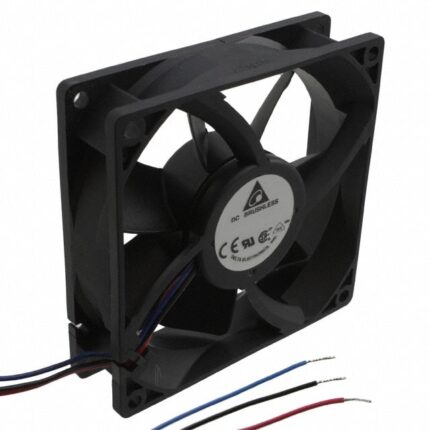 8033849892 AFB0924SH-TZUH, Fan Tubeaxial 24VDC Square - 92mm L x 92mm H Ball 102.6 CFM (2.87m³/min) 3 Wire Leads Hirschmann