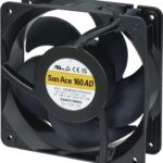 8026245356 9ADW1601P5HT03, EC Fans AC, DC Axial Fan, 160x160x51mm, 100-240VAC, Term, Splash Proof, Tach/PWM, IP56 Hirschmann