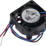 8018741043 AFB02512HA-CF00, DC Fans Fan, 25x25x10mm, 12VDC, 1.84CFM, 0.72W, 23.5dBA, 10000RPM, Ball, 3 Wire, Tach Hirschmann