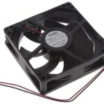 8033851456 09225SA-12L-AA-D0, Fan Tubeaxial 12VDC Square - 92mm L x 92mm H Ball 39.9 CFM (1.12m³/min) 2 Wire Leads Hirschmann
