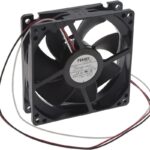 8033854081 09225SA-24N-ET-D0, Fan Tubeaxial 24VDC Square - 92mm L x 92mm H Ball 51.2 CFM (1.43m³/min) 3 Wire Leads Hirschmann