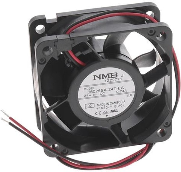 doc050112857 8033857432 06025SA-24T-EA-D0, Fan Tubeaxial 24VDC Square - 60mm L x 60mm H Ball 37.8 CFM (1.06m³/min) 2 Wire Leads Hirschmann — изображение 1