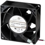 8033942976 CFM-9238BF68-265-535-22, Fan Tubeaxial 24VDC Square - 92mm L x 92mm H Ball 88.3 CFM (2.50m³/min) 4 Wire Leads Hirschmann