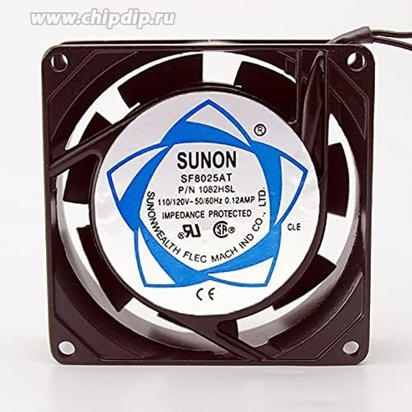 doc050120692 8034824118 Вентилятор SUNON SF11580AT 1082HSL 115V 50/60Hz 0.12/0.10A 80X25 2pin () Hirschmann — изображение 1