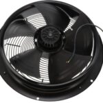 8005919920 W4E350-CN25-70, Fan Tubeaxial 115VAC Round - 460mm Dia Ball 4 Wire Leads with Splice Terminals Hirschmann