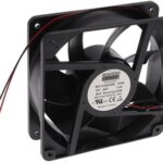 8006139201 MS1238E48B-FHR-2EM, Fan Tubeaxial 48VDC Square - 120mm L x 120mm H Ball 271.1 CFM (7.59m³/min) 2 Wire Leads Hirschmann