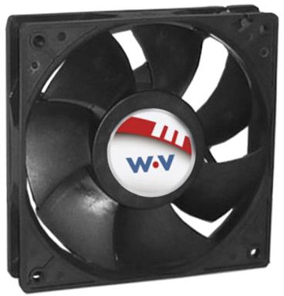 doc050182841 8033911105 DC1202512V2B-BT0, Fan Tubeaxial 12VDC Square - 120mm L x 120mm H Ball 121.0 CFM (3.39m³/min) 4 Wire Leads Hirschmann — изображение 1