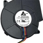 8004663508 BFB1012HH-AF00, Blowers & Centrifugal Fans Blower, 97x94x33mm, 12VDC, 34.28CFM, 15W, 57dBA, Ball, 3xLead, Lock Sensor, Tach Hirschmann