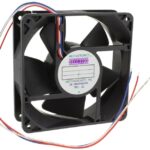 8033873105 G1238E24B1-FSR-WS, Fan Tubeaxial 24VDC Square - 119mm L x 119mm H Ball 158.0 CFM (4.42m³/min) 3 Wire Leads Hirschmann