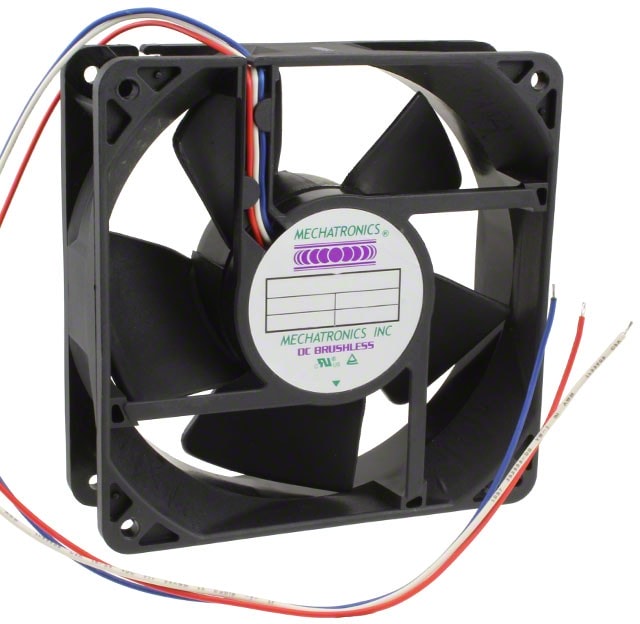 doc050208332 8033873105 G1238E24B1-FSR-WS, Fan Tubeaxial 24VDC Square - 119mm L x 119mm H Ball 158.0 CFM (4.42m³/min) 3 Wire Leads Hirschmann — изображение 1
