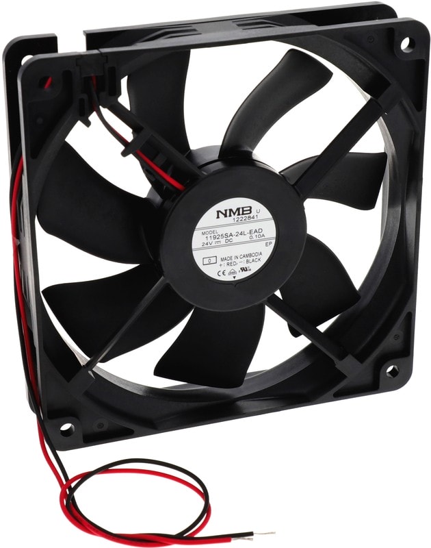 doc050211718 8033873979 11925SA-24L-EAD-0, Fan Tubeaxial 24VDC Square - 119mm L x 119mm H Ball 67.1 CFM (1.88m³/min) 2 Wire Leads Hirschmann — изображение 1