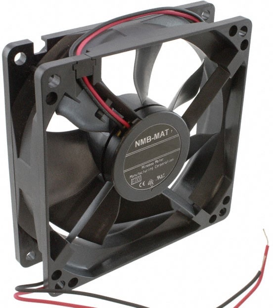 doc050216238 8033875686 09225SA-24M-EA-00, Fan Tubeaxial 24VDC Square - 92mm L x 92mm H Ball 48.4 CFM (1.35m³/min) 2 Wire Leads Hirschmann — изображение 1