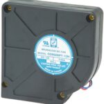 8033876964 ODB600-48LB, Fan Blower 48VDC Square/Rounded - 120.5mm L x 120.5mm H Ball 20.0 CFM (0.560m³/min) 2 Wire Leads Hirschmann