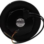 8033879000 9ADTS23P0F001, Fan Motorized Impellers 230VAC Round - 225mm Dia Ball 621.0 CFM (17.39m³/min) 4 Wire Leads Hirschmann