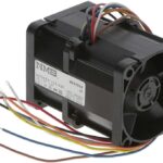 8033888647 04056EA-12S-E6F-A, Fan Tubeaxial (Dual) 12VDC Square - 40mm L x 40mm H Ball 35.3 CFM (0.988m³/min) 4 Wire Leads Hirschmann