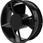 8033893886 OA254EC-22-1TBXCIP68, Fan Tubeaxial 230VAC Round - 254mm Dia Ball 830.0 CFM (23.24m³/min) 2 Terminals Hirschmann