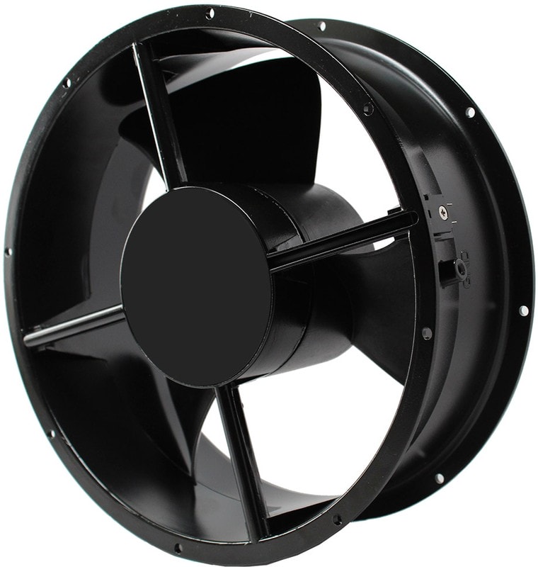 doc050289353 8033893886 OA254EC-22-1TBXCIP68, Fan Tubeaxial 230VAC Round - 254mm Dia Ball 830.0 CFM (23.24m³/min) 2 Terminals Hirschmann — изображение 1