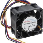 8033895805 DC0402024V2B-BT0, Fan Tubeaxial 24VDC Square - 40mm L x 40mm H Ball 19.8 CFM (0.554m³/min) 4 Wire Leads Hirschmann
