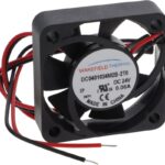 8033897519 DC0401024M2B-2T0, Fan Tubeaxial 24VDC Square - 40mm L x 40mm H Ball 4.8 CFM (0.134m³/min) 2 Wire Leads Hirschmann