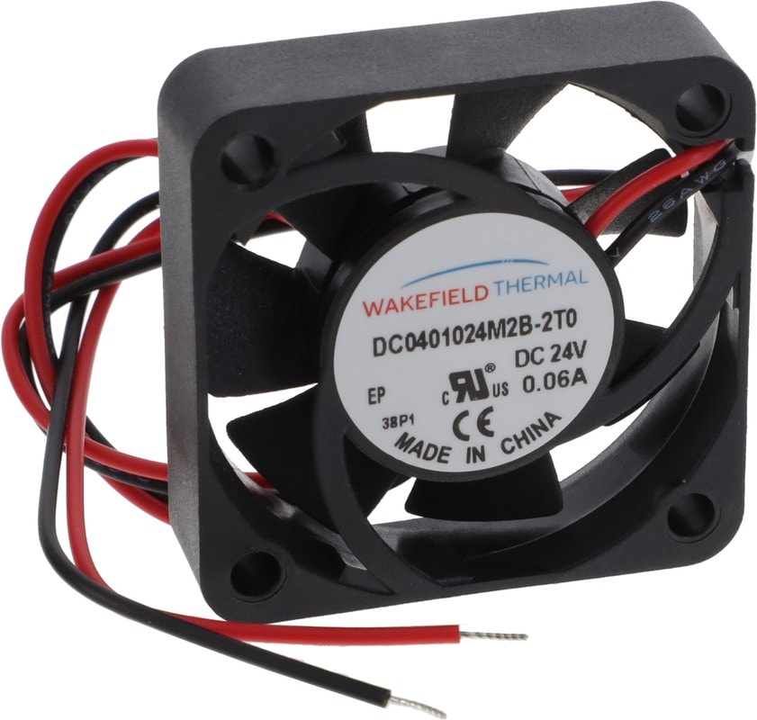 doc050300395 8033897519 DC0401024M2B-2T0, Fan Tubeaxial 24VDC Square - 40mm L x 40mm H Ball 4.8 CFM (0.134m³/min) 2 Wire Leads Hirschmann — изображение 1