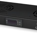 8034818202 Cabeus JG02-BK Модуль вентиляторный 19", 2 вентилятора, с цифровым термодатчиком, цвет черный (RAL 9004) Hirschmann