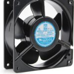 8033901731 OA109AP-11-1WBIP55, Fan Tubeaxial 115VAC Square - 120mm L x 120mm H Ball 104.0 CFM (2.91m³/min) 2 Wire Leads Hirschmann