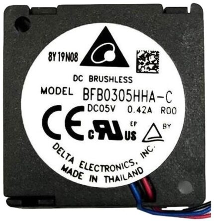 8033904263 BFB0312MA-CR00, Fan Blower 12VDC Square - 30mm L x 30mm H Ball 1.2 CFM (0.034m³/min) 3 Wire Leads Hirschmann