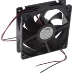 8033909628 09225SA-12P-EA-D0, Fan Tubeaxial 12VDC Square - 92mm L x 92mm H Ball 59.0 CFM (1.65m³/min) 2 Wire Leads Hirschmann