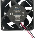 8034139474 RND 460-00091, Axial Fan, 12 V dc, dc Operation, 23.95cfm, 1.8W, 20mA Max, IP44, 60 x 60 x 25mm Hirschmann