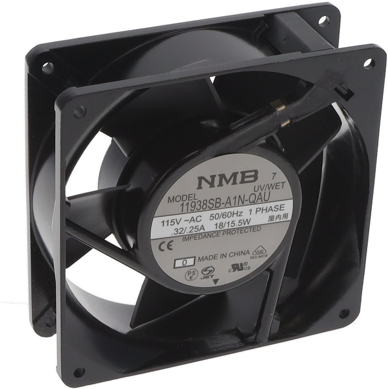 doc050373372 8033917975 11938SB-A1N-QA-U0, Fan Tubeaxial 115VAC Square - 119mm L x 119mm H Ball 105.9 CFM (2.97m³/min) 2 Terminals Hirschmann — изображение 1