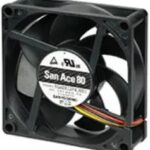8006225635 9GA0812P4G0011, DC Fans DC Axial Fan, 80x80x25mm, 12VDC, Low Power, Ribless, Tachometer, PWM Hirschmann