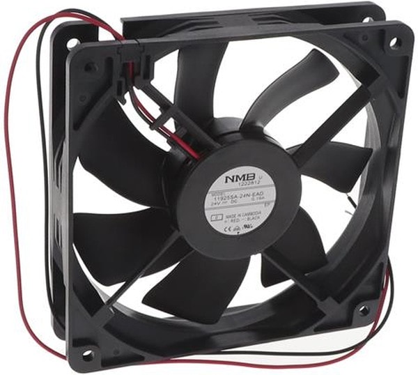 doc050441304 8033931147 11925SA-24N-EAD-0, Fan Tubeaxial 24VDC Square - 119mm L x 119mm H Ball 91.0 CFM (2.55m³/min) 2 Wire Leads Hirschmann — изображение 1