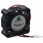 8034058432 AFB02512MA-C, Fan Tubeaxial 12VDC Square - 25mm L x 25mm H Ball 1.2 CFM (0.034m³/min) 2 Wire Leads Hirschmann