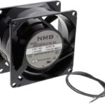 8030834713 08038FB-A1K-AA-00, AC Fans AC Tubeaxial Fan, 80x80x38mm, 115VAC, 27CFM, Flange Mount, Lead Wires Hirschmann