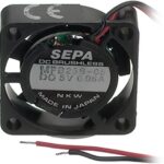 8964686623 MFB25B05, DC Axial Fan, 5 V, Square, 25 mm, 6 mm, Ball Bearing, 0.81 CFM Hirschmann