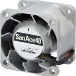 8007300989 9HV0412P3K001, DC Fans Fan, 40x40x28mm, 12VDC, 29.3CFM, High Static Pressure, Ribless, Ball, Tach/PWM Hirschmann