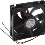 8033966379 09225SA-12N-AA-D0, Fan Tubeaxial 12VDC Square - 92mm L x 92mm H Ball 51.2 CFM (1.43m³/min) 2 Wire Leads Hirschmann