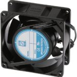 8033974402 OA938AP-11-3WB, Fan Tubeaxial 115VAC Square - 92mm L x 92mm H Ball 26.0 CFM (0.728m³/min) 2 Wire Leads Hirschmann