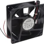 8033977599 11938KA-24K-EA-00, Fan Tubeaxial 24VDC Square - 119mm L x 119mm H Ball 97.0 CFM (2.72m³/min) 2 Wire Leads Hirschmann