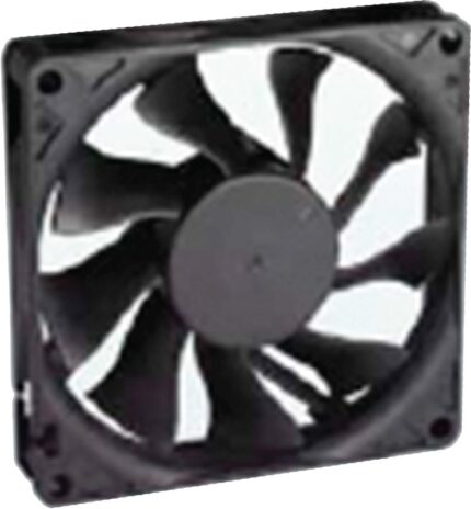 8033979973 YW08015012BM-6(Q), Fan Tubeaxial 12VDC Square - 80mm L x 80mm H Ball 29.1 CFM (0.815m³/min) 2 Wire Leads Hirschmann