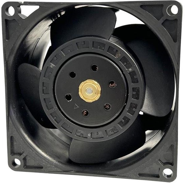 doc050685300 8033981202 DS0805612V2B-BT0, Fan Tubeaxial (Dual) 12VDC Square - 80mm L x 80mm H Ball 138.0 CFM (3.86m³/min) 4 Wire Leads Hirschmann — изображение 1