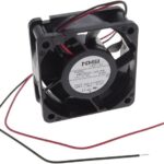 8033988989 06025SA-12Q-AA-D0, Fan Tubeaxial 12VDC Square - 60mm L x 60mm H Ball 26.8 CFM (0.750m³/min) 2 Wire Leads Hirschmann
