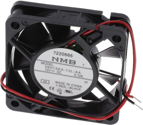 doc050703944 8021971945 06015KA-12L-AA-00, DC Fans DC Tubeaxial Fan, 60x60x15mm, 12VDC, 14.1CFM, Rib Mount, Lead Wires Hirschmann — изображение 1
