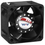 8034019780 DC0402812W2B-BT0, Fan Tubeaxial 12VDC Square - 40mm L x 40mm H Ball 31.3 CFM (0.876m³/min) 4 Wire Leads Hirschmann