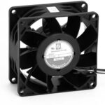 8002219933 OD8025-12HSS, DC Fan Sleeve Bearing 12V 0.25A 2.9W 3100RPM 40CFM 34dB Flange Mount Hirschmann