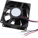 8033999511 AFB0812GHE-F00, Fan Tubeaxial 12VDC Square - 80mm L x 80mm H Ball 99.0 CFM (2.77m³/min) 3 Wire Leads Hirschmann