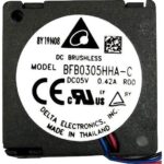 8034006192 BFB0312LA-CR00, Fan Blower 12VDC Square - 30mm L x 30mm H Ball 1.1 CFM (0.031m³/min) 3 Wire Leads Hirschmann