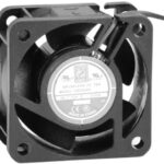 8006466297 OD4020-12HB02A, DC Fans DC Fan, 40x40x20mm, 12VDC, 9CFM, Ball, 2xWire 26AWG, Alarm Output Open Collector Hirschmann